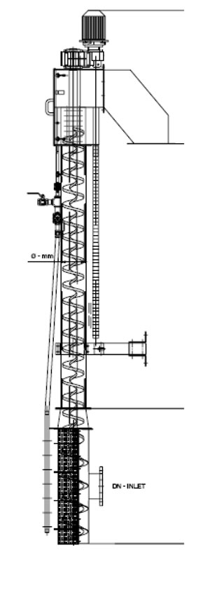 Reja Tornillo Vertical Diagrama